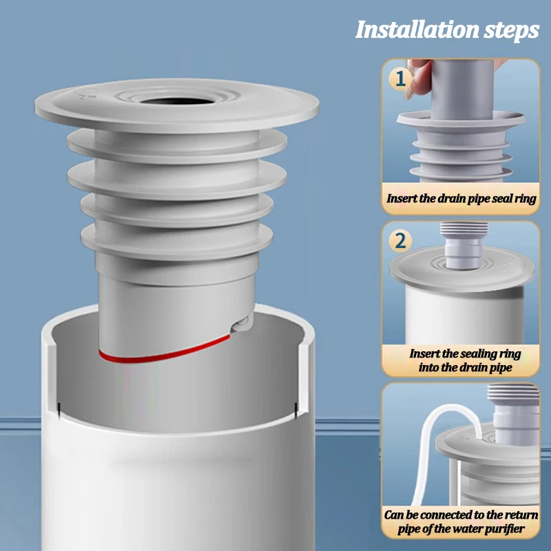 Silicone Bathroom Sewer Seal R – Drain Pipe Clip Bewertung und Preis