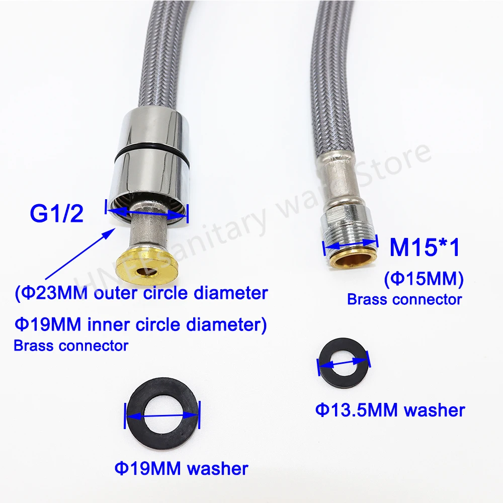 50cm/60cm/85cm/150cm F1/2 M15* – Flexible Hose Braided Bewertung und Preis