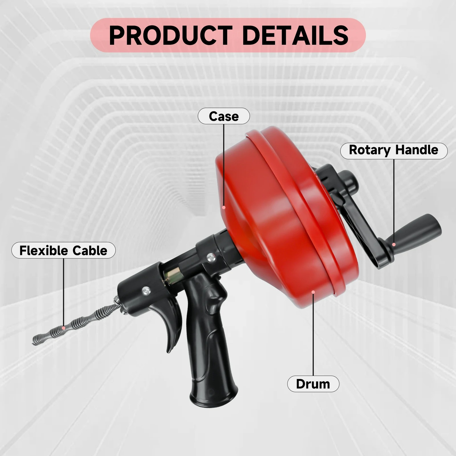 Professional Drain Snake Auger – Drain Snake Flexible Bewertung und Preis