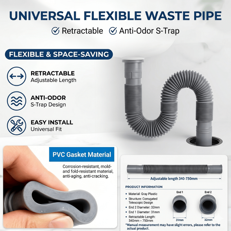 Universal Flexible Expandable  – Flexible Hose Braided Bewertung und Preis