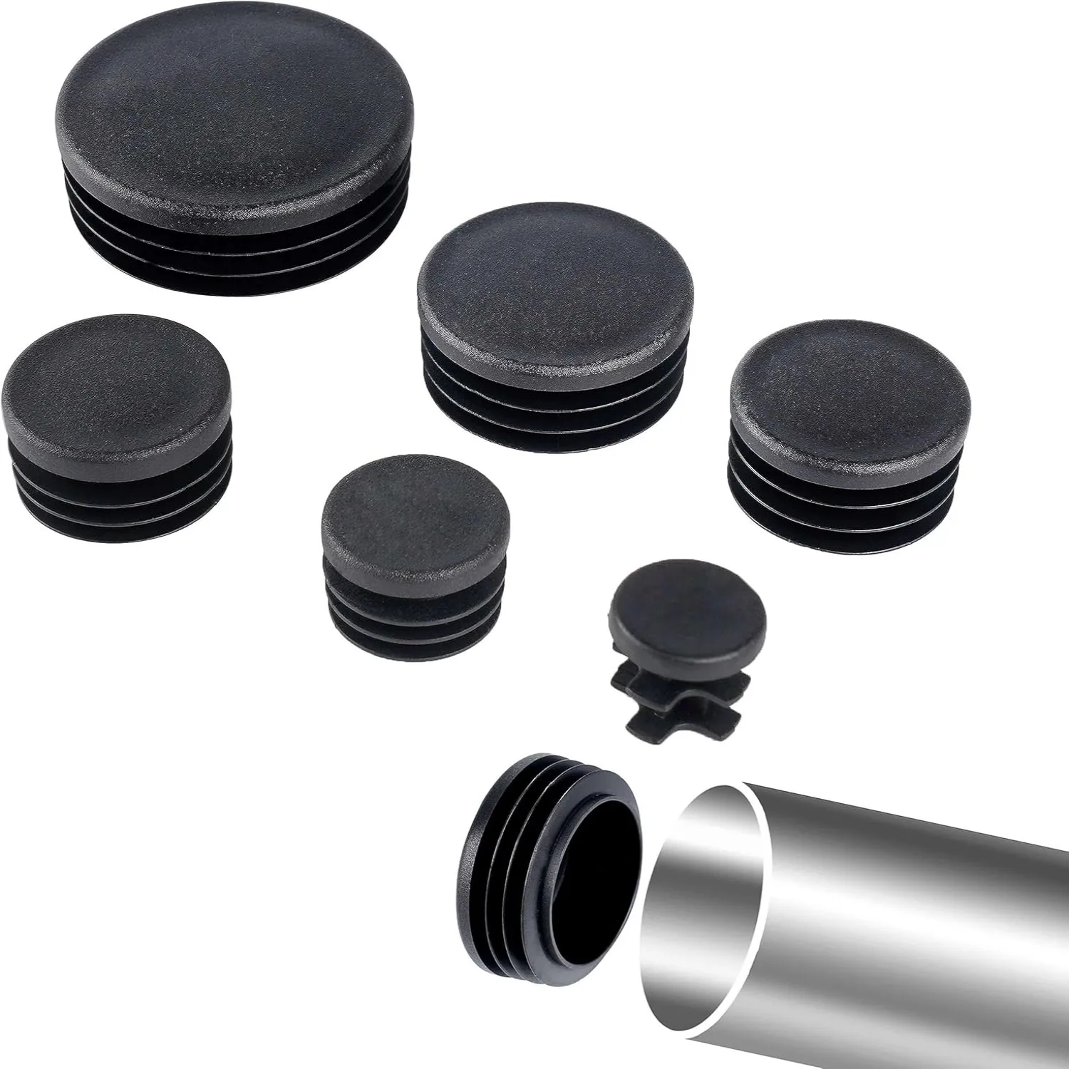 Black Round Pipe Plug 10-60mm  – Plastic Pipe Clip Bewertung und Preis