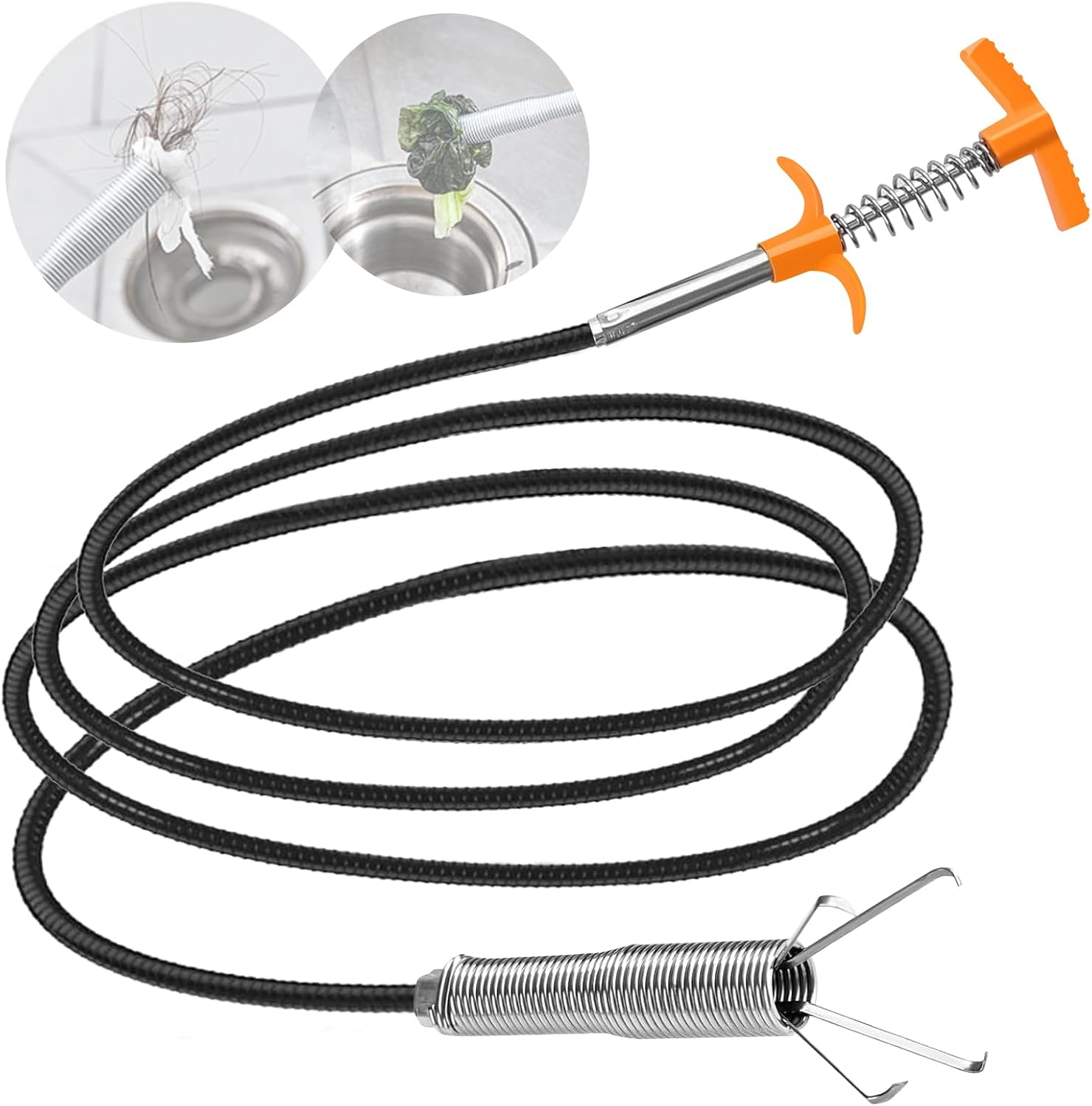 79 Inch Drain Snake Hair Clog  – Drain Snake Flexible Bewertung und Preis