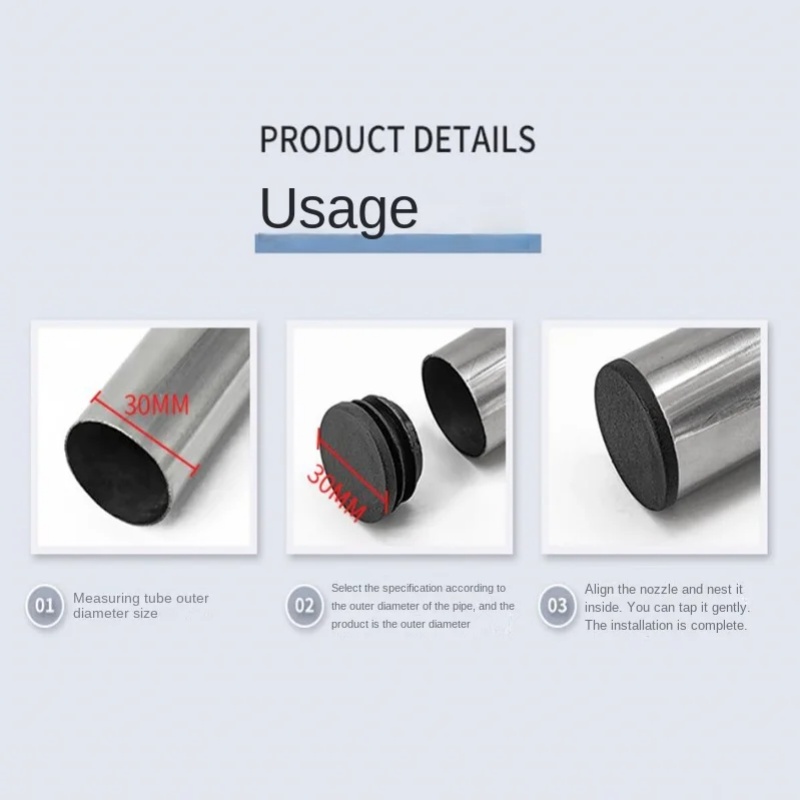 8 PCS Black Round Plastic Blan – Plastic Pipe Clip Bewertung und Preis