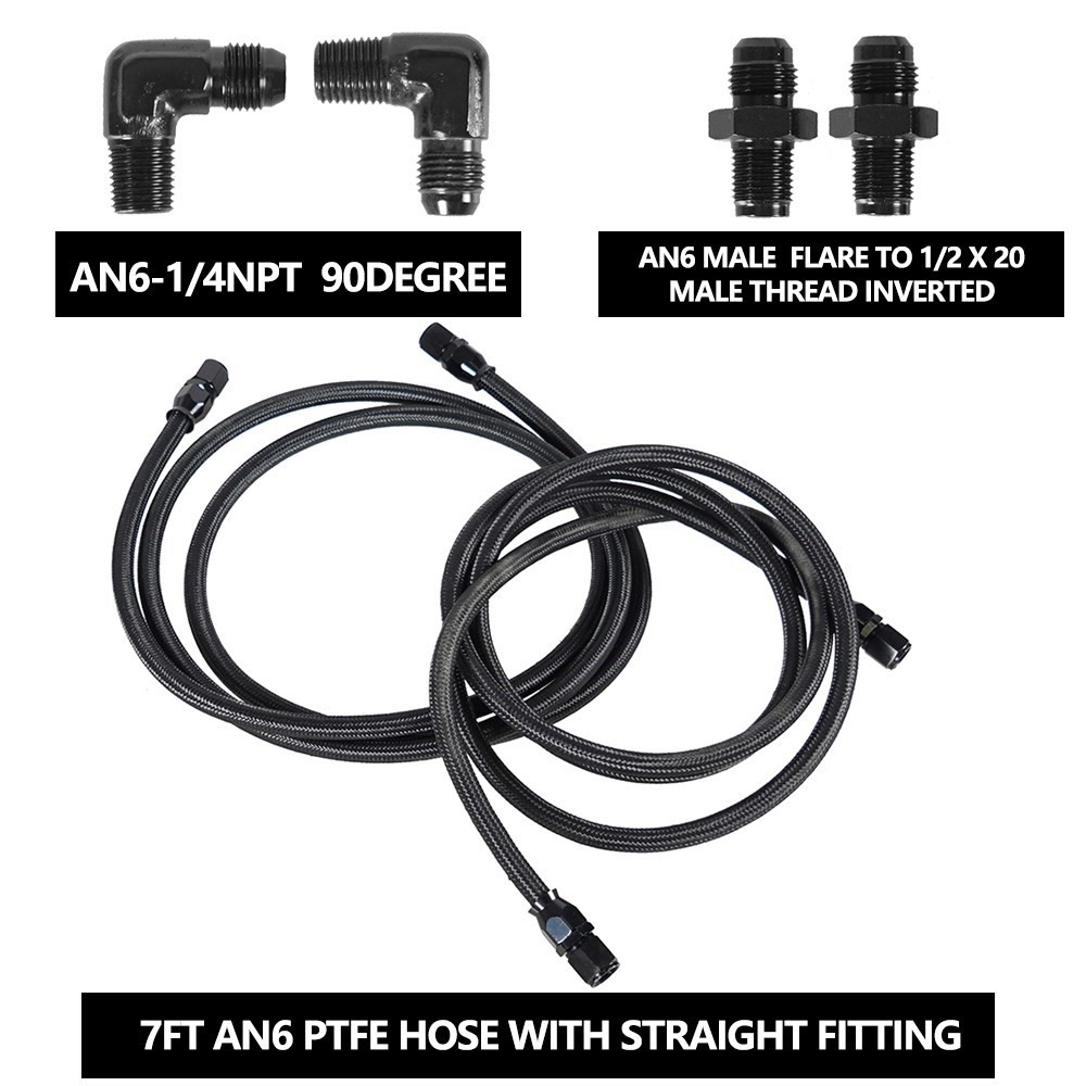 2 X 7Ft AN6 Flexible PTFE Tran – Flexible Hose Braided Bewertung und Preis