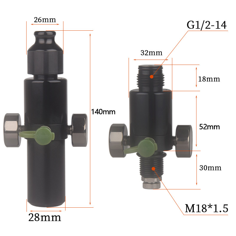 HPA Scuba M18*1.5 Pressure Reg – Float Ball Valve Bewertung und Preis