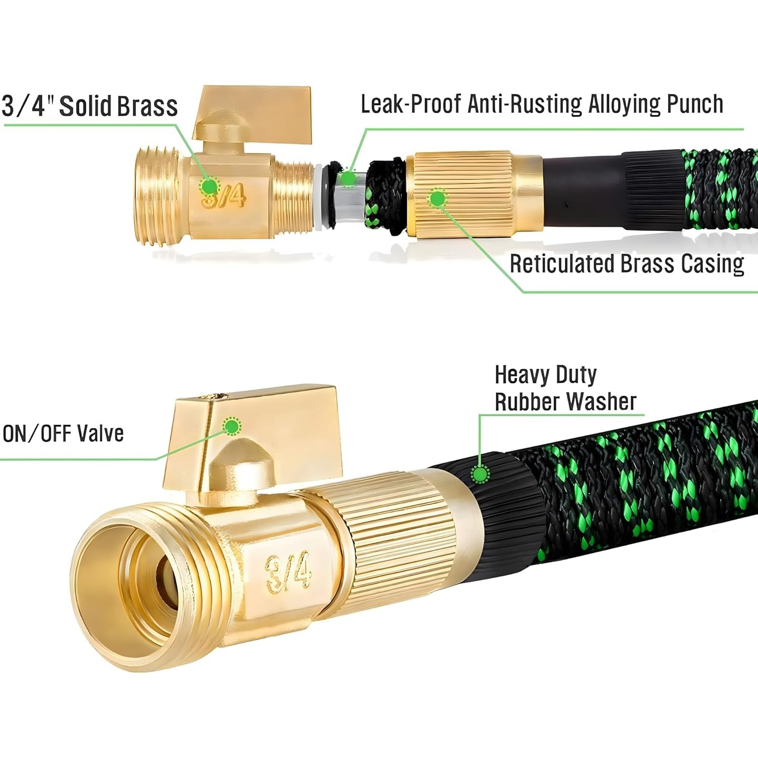 Non-Expandable Garden Hose wit – Flexible Hose Braided Bewertung und Preis