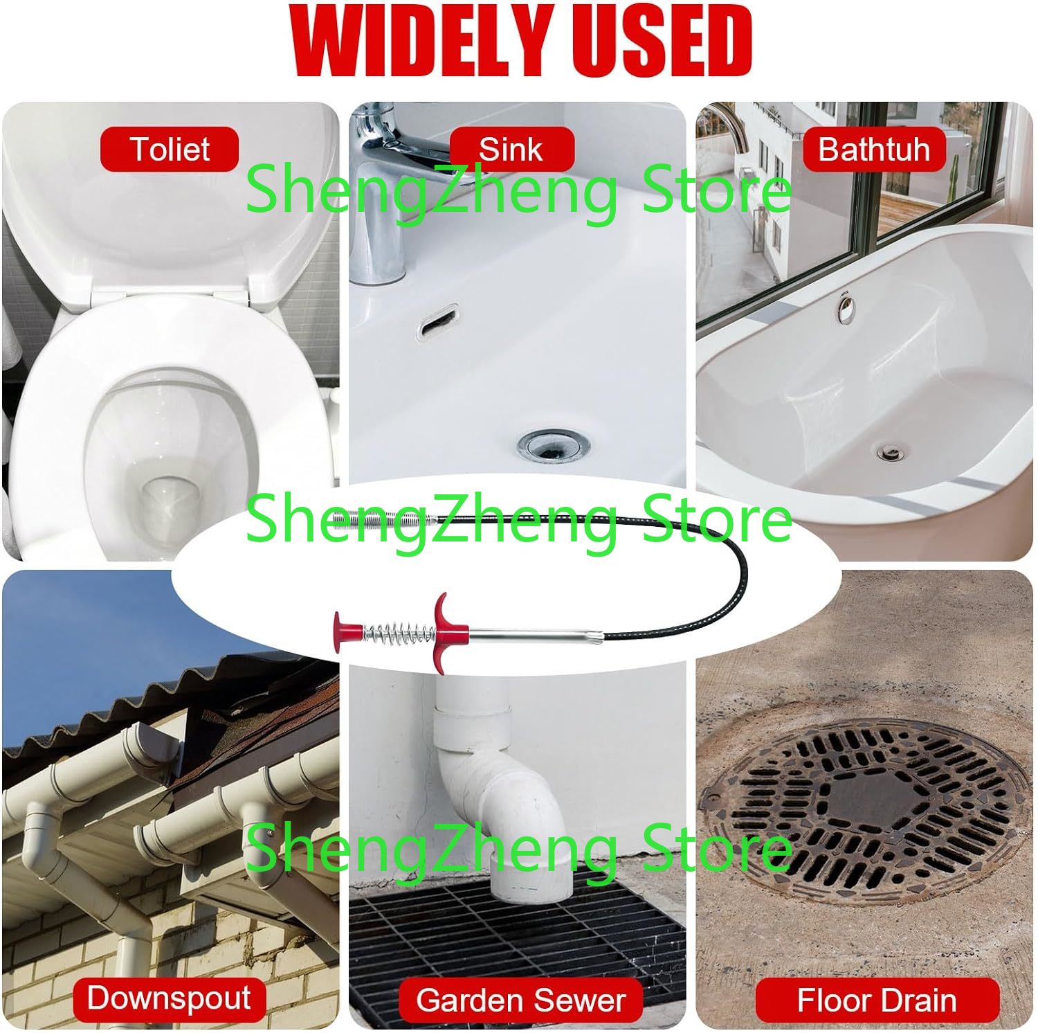 1Pcs Drain Snake Hair Drain Cl – Drain Snake Flexible Bewertung und Preis