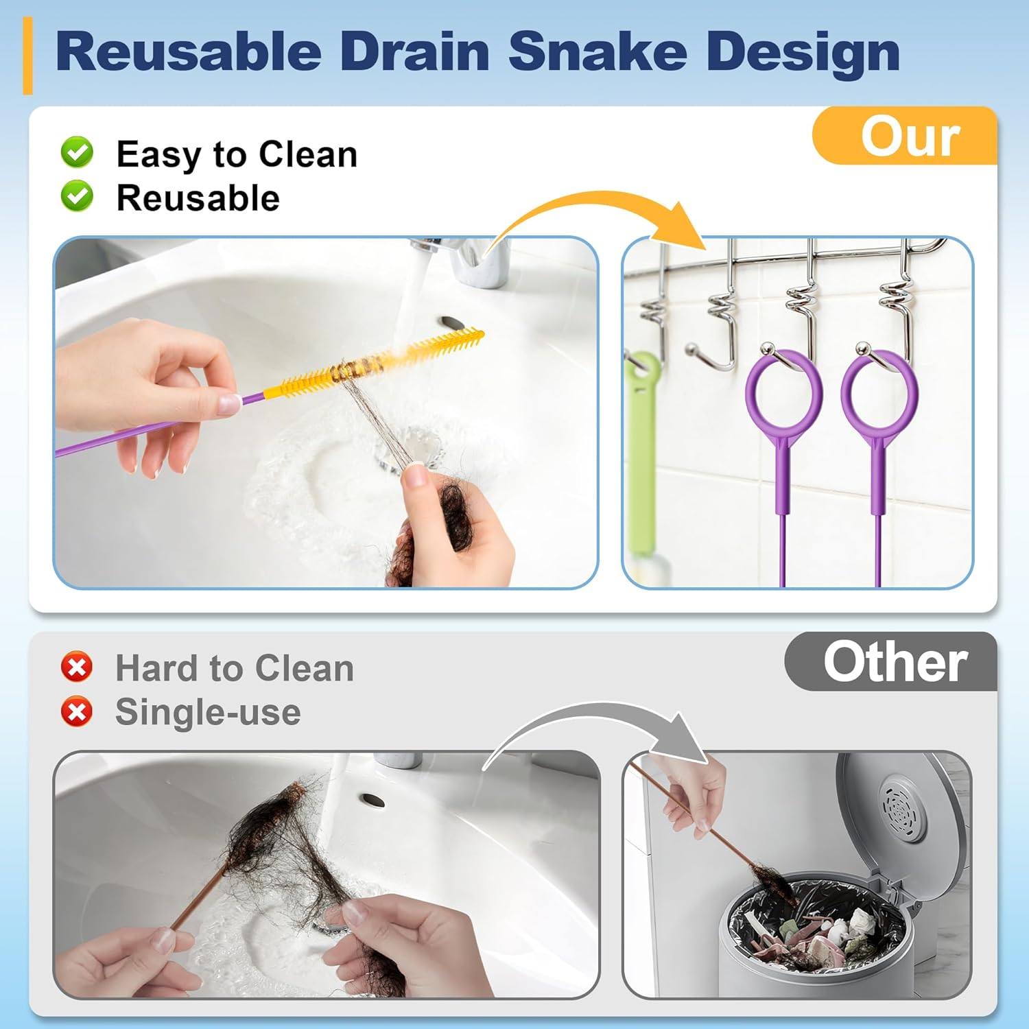 35-Inch Drain Snake Hair Clog  – Drain Snake Flexible Bewertung und Preis