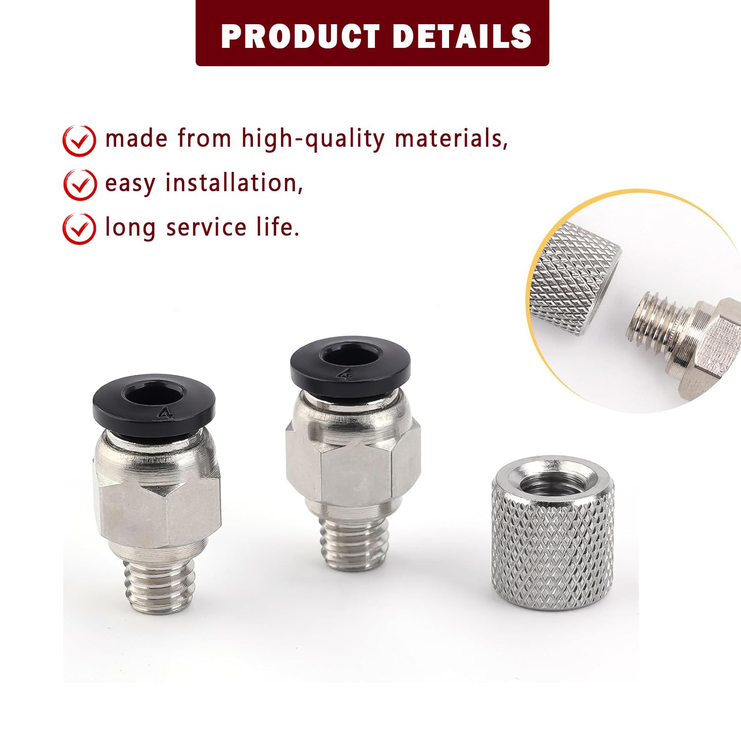 Upgrade PTFE Tube Connector St – Ptfe Tape Thread Bewertung und Preis