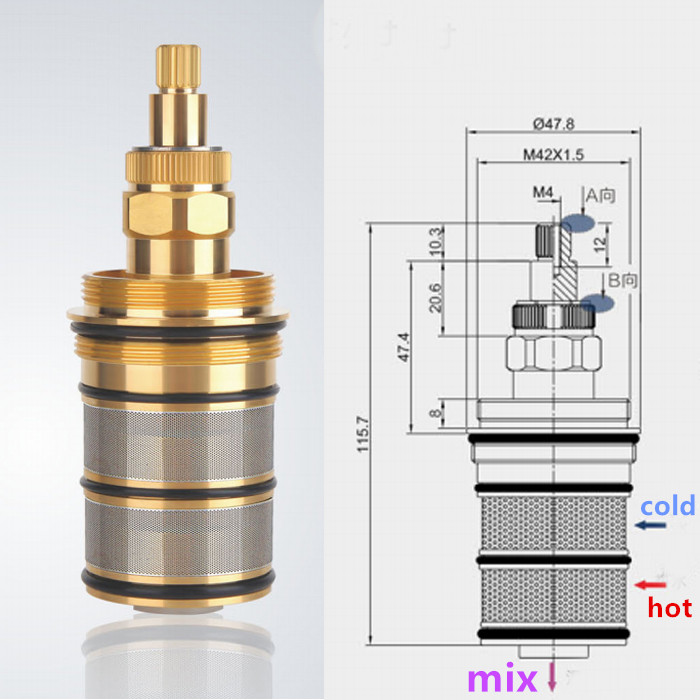 Brass Bath Shower Thermostatic – Shower Valve Cartridge Bewertung und Preis