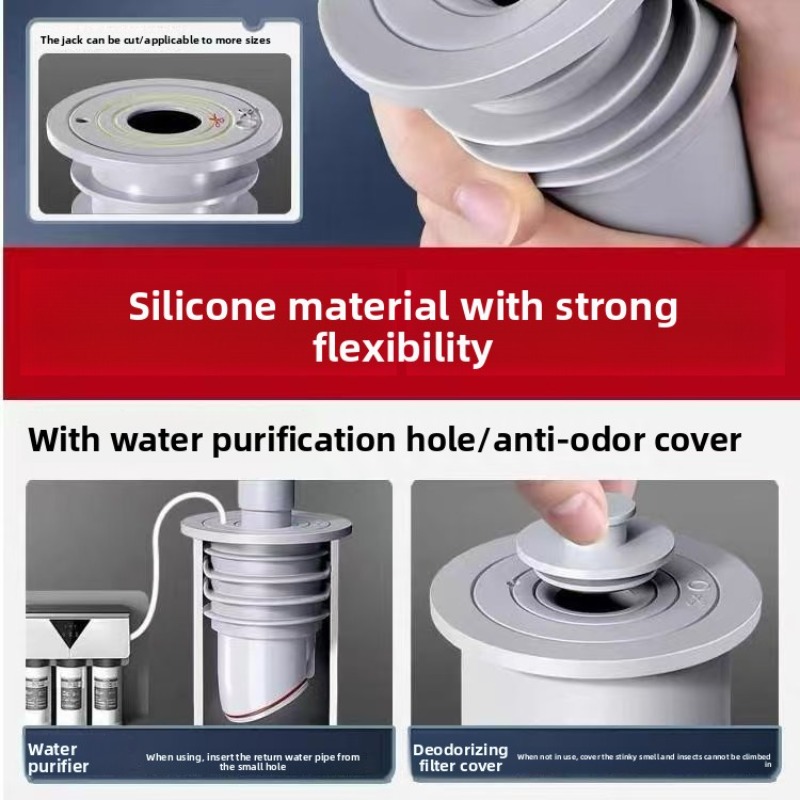 Sink Plug Sewer Pipe Sealing R – Drain Pipe Clip Bewertung und Preis